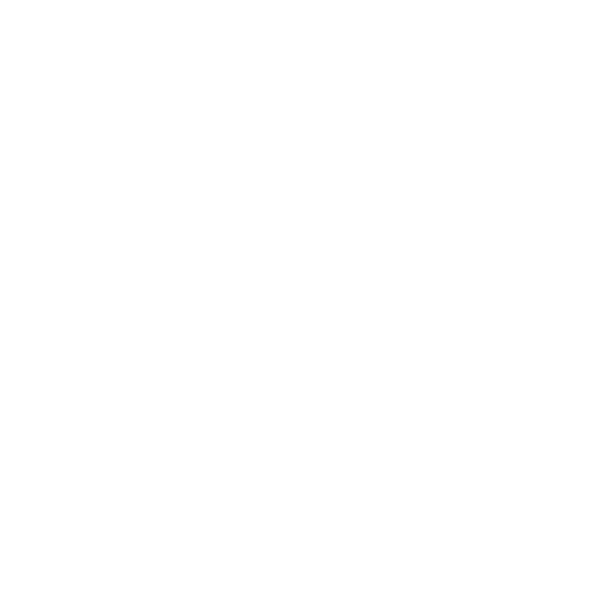 Mountain Bike Rider Logo #ffffff