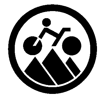Mountain Biker Circle Logo