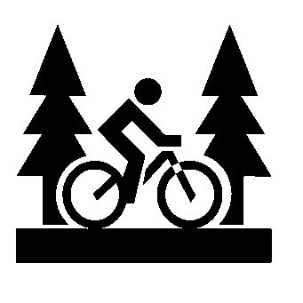 Mountain Biker Forest Logo