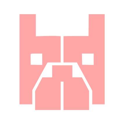 Brutalist French Bulldog Logo #ffa6a6