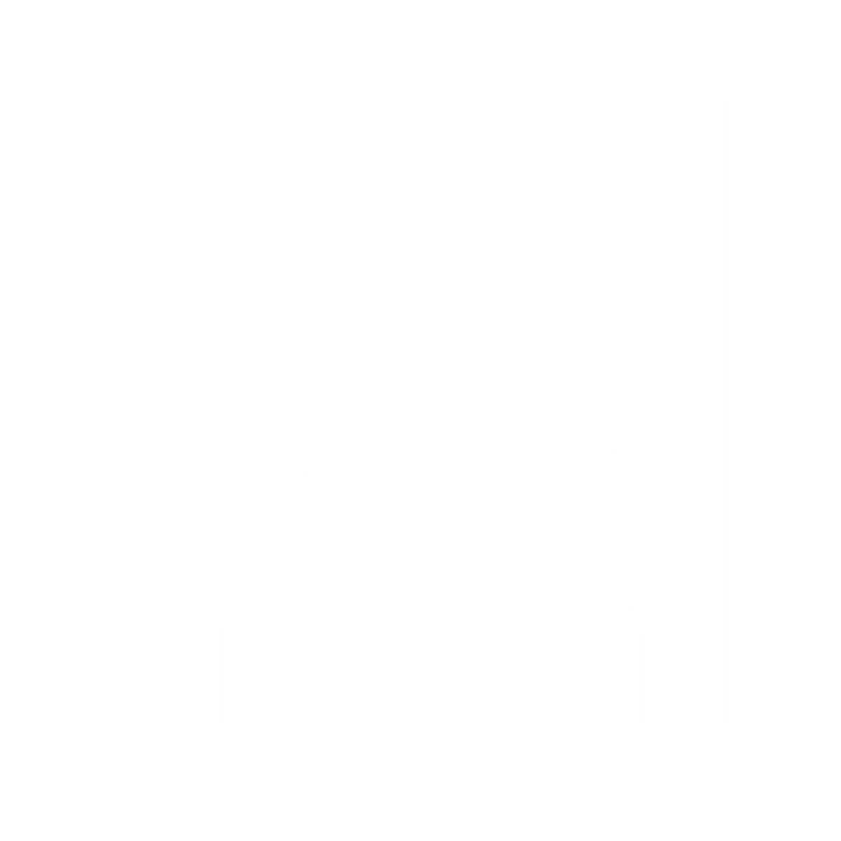 Brutalist French Bulldog Logo #ffffff