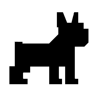 Pixel French Bulldog Logo