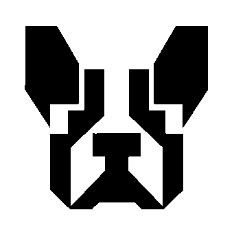 Geometric French Bulldog Logo