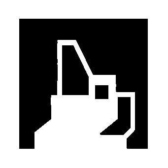 Brutalist French Bulldog Logo
