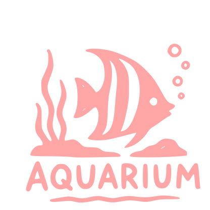 Hand-Drawn Aquarium Fish Logo #ffa6a6