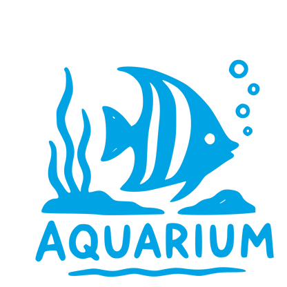 Hand-Drawn Aquarium Fish Logo #00a3e4