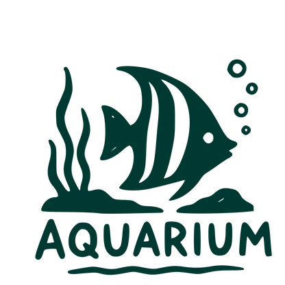 Hand-Drawn Aquarium Fish Logo #003932
