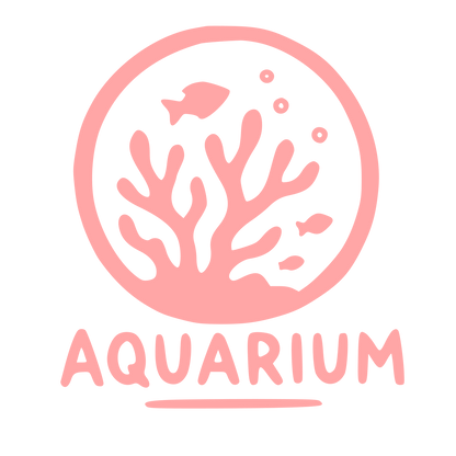 Hand-Drawn Aquarium Circle Logo #ffa6a6
