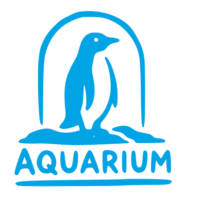 Aquarium Penguin Arch Logo #00a3e4