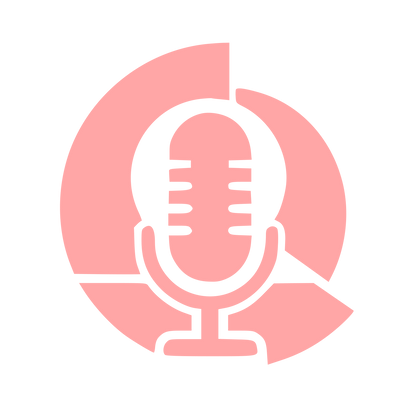 Podcast Mic Circle Logo #ffa6a6