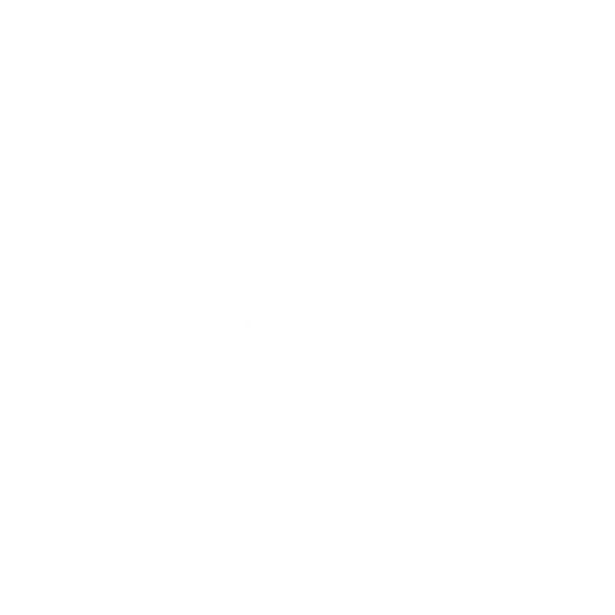 Podcast Mic Circle Logo #ffffff