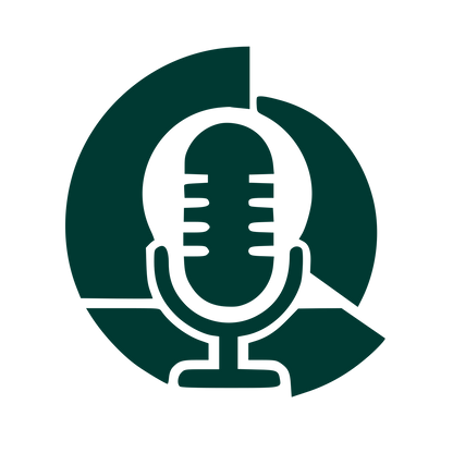 Podcast Mic Circle Logo #003932