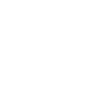 Microphone Triangle Overlap Logo #ffffff