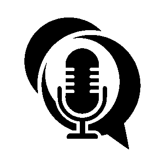 Podcast Mic Speech Bubble Logo