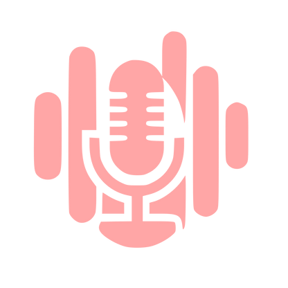 Podcast Mic Soundwave Logo #ffa6a6