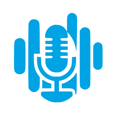 Podcast Mic Soundwave Logo #00a3e4