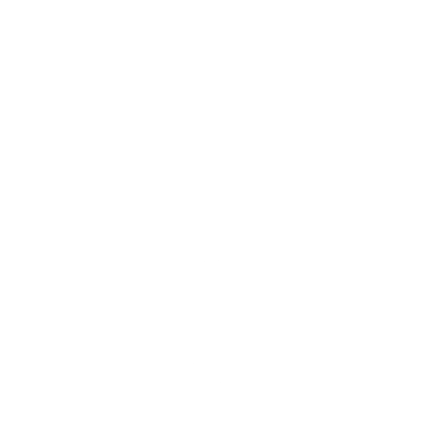 Microphone Hexagon Badge Logo #ffffff