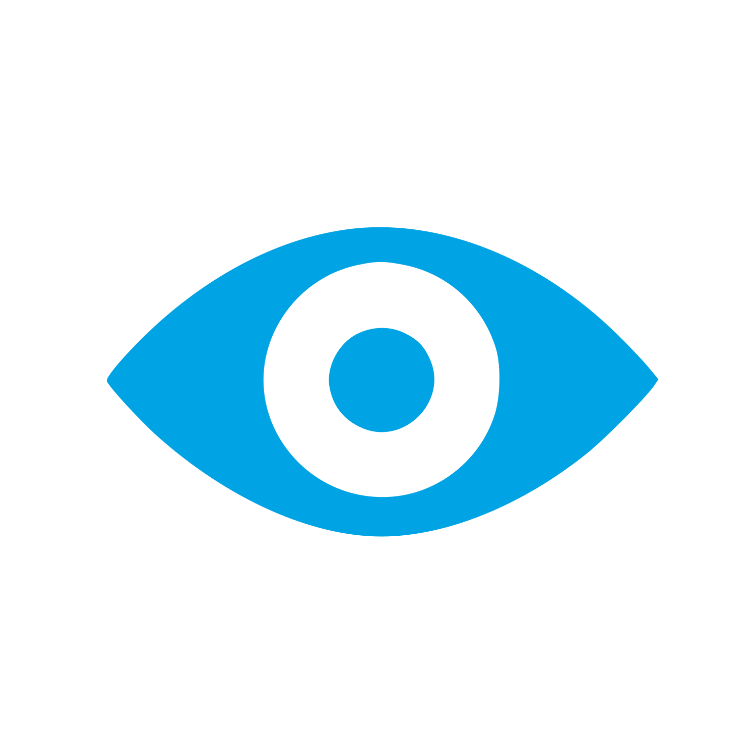 Eye Iris Logo #00a3e4