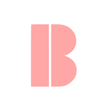 Letter B Modernist Logo #ffa6a6