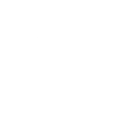 Letter B Modernist Logo #ffffff