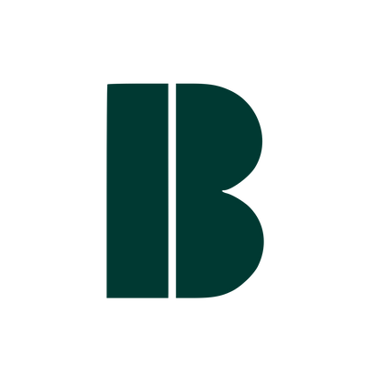 Letter B Modernist Logo #003932