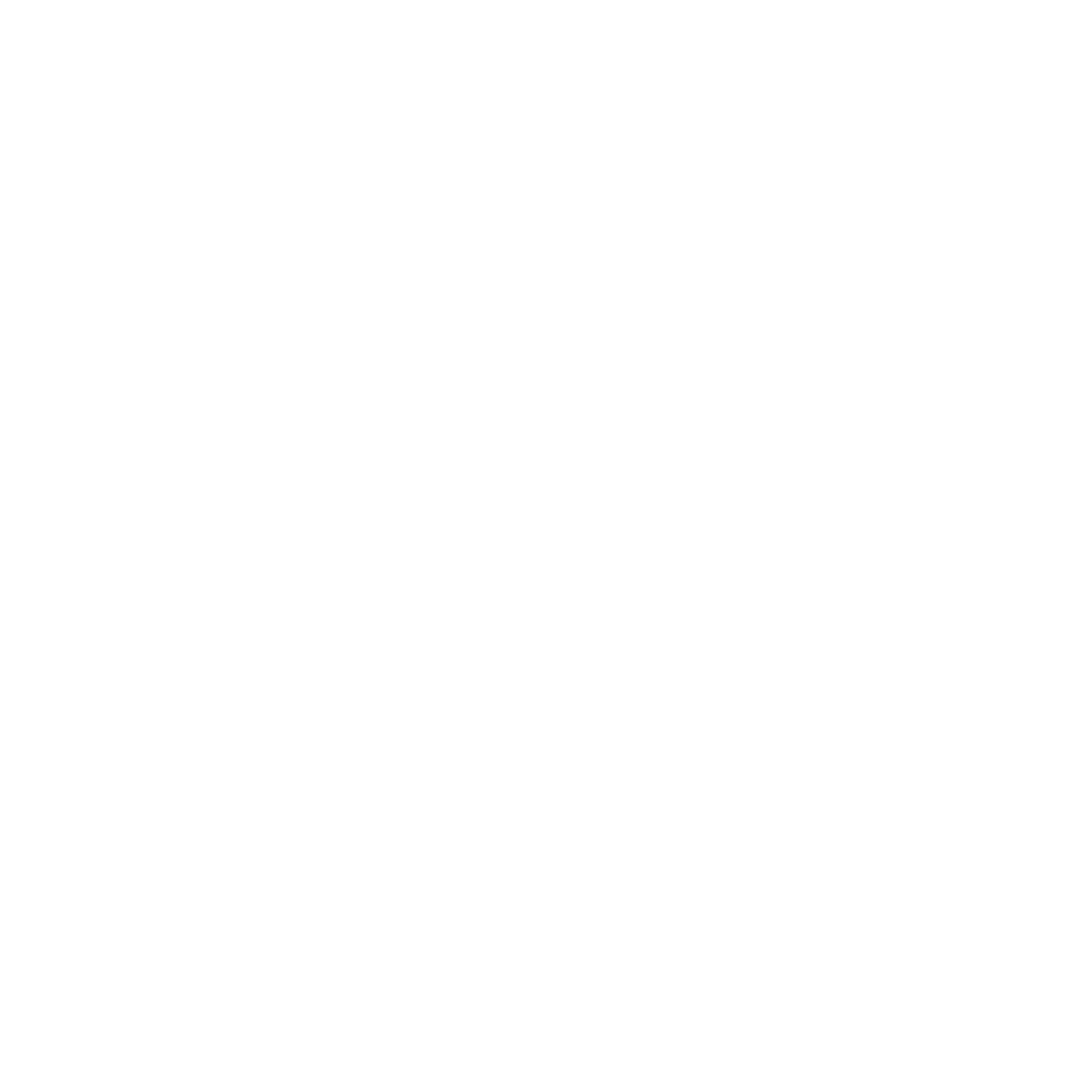 M Letter Logo #ffffff