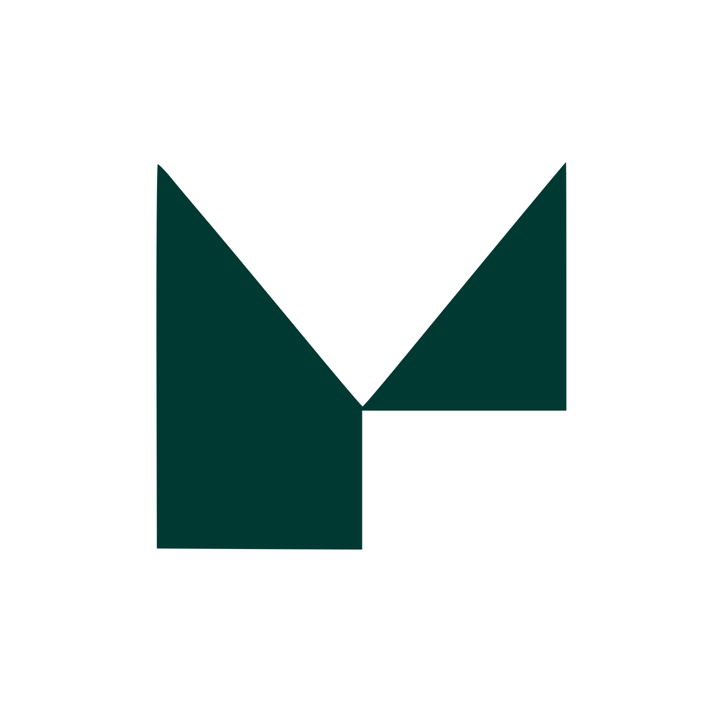 M Letter Logo #003932