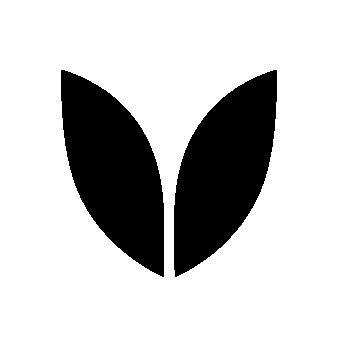 Twin Leaves Plant Logo