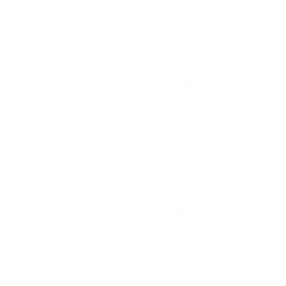 Twin Leaves Plant Logo #ffffff