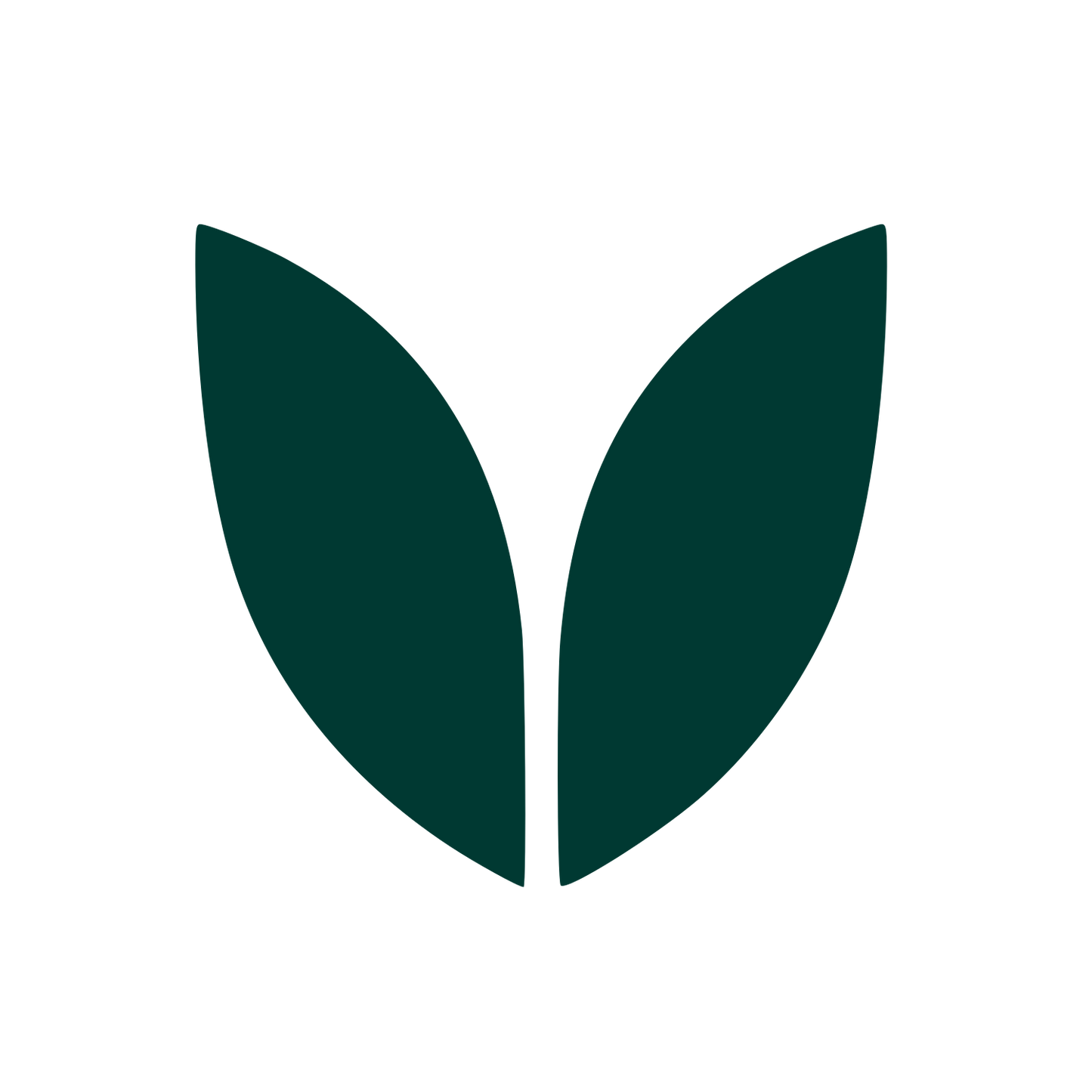 Twin Leaves Plant Logo #003932