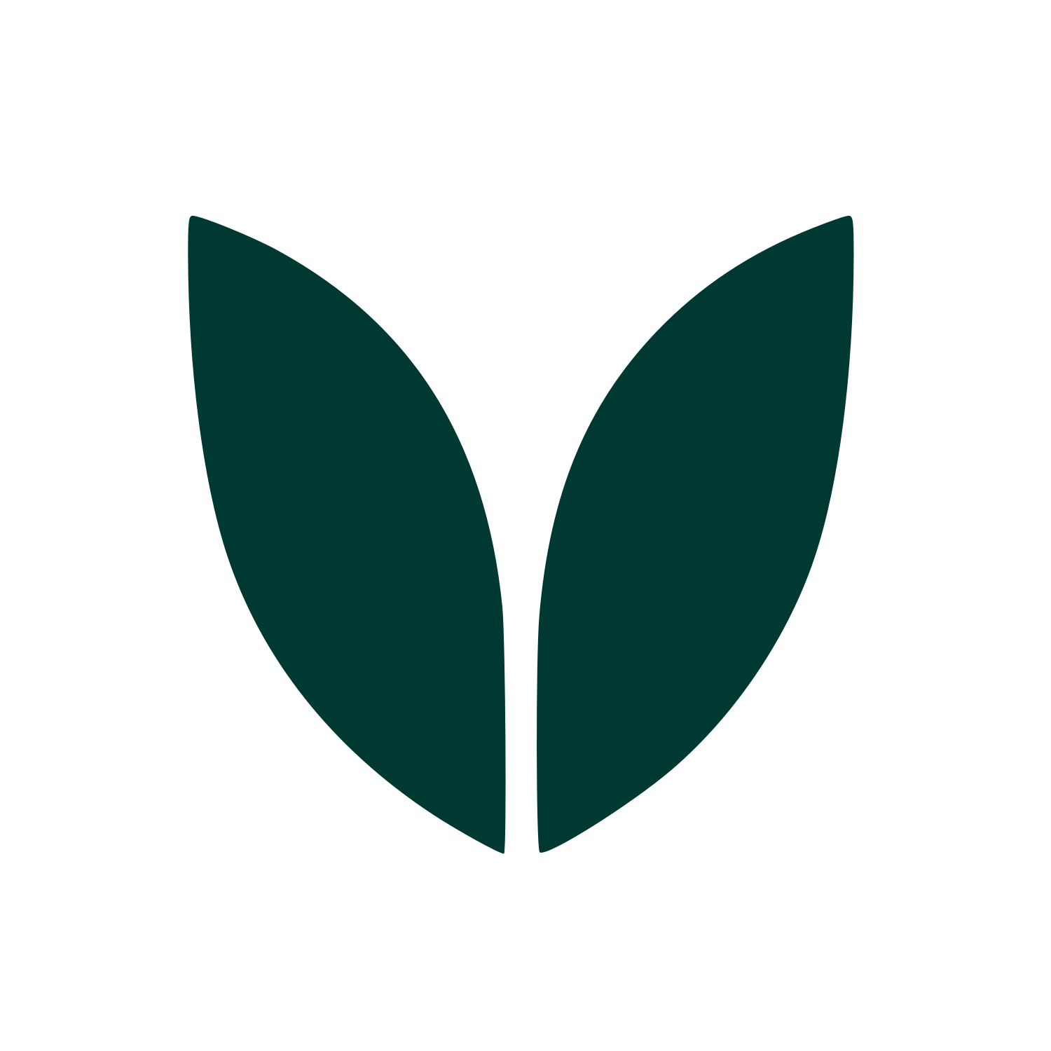 Twin Leaves Plant Logo #003932