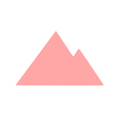 Mountain Range Silhouette Logo #ffa6a6