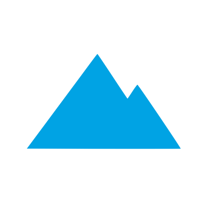 Mountain Range Silhouette Logo #00a3e4