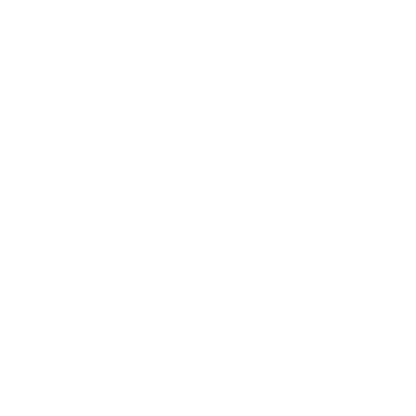 Gorilla Bold Geometric Logo #ffffff
