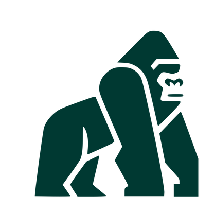 Gorilla Bold Geometric Logo #003932