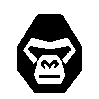 Bold Geometric Gorilla Logo