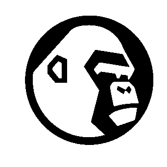Bold Gorilla Circle Logo