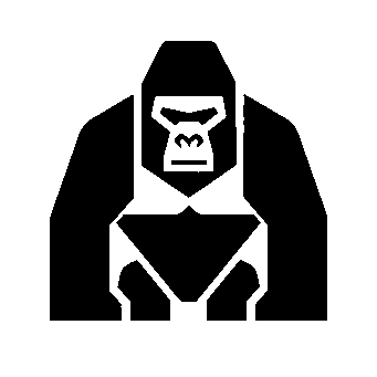 Bold Geometric Gorilla Logo