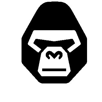 Bold Geometric Gorilla Logo