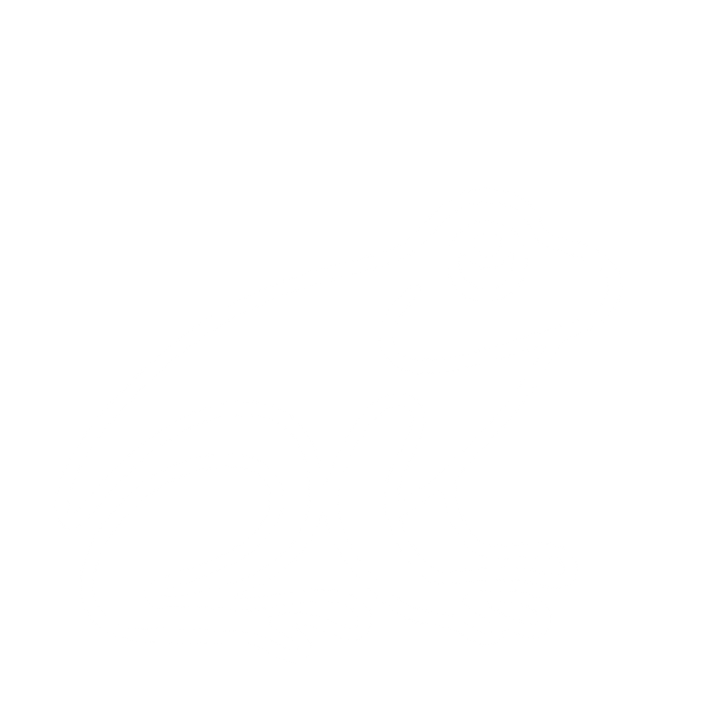 Monoline Frog Sitting Logo #ffffff