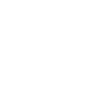 Monoline Frog Logo #ffffff
