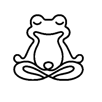 Meditating Frog Monoline Logo
