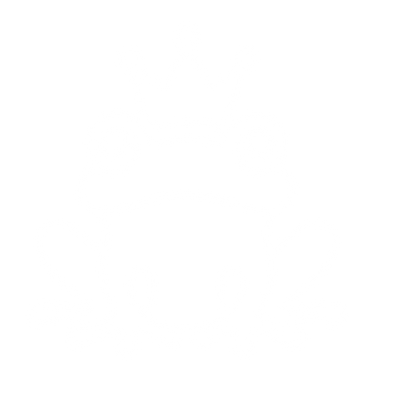 Monoline Frog Crown Logo #ffffff
