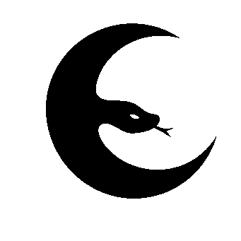 Snake Crescent Moon Logo
