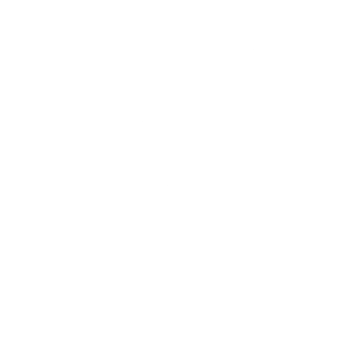 Snake Crescent Moon Logo #ffffff