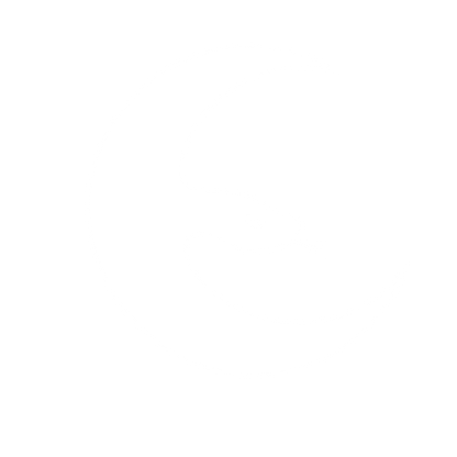 Snake Crescent Moon Logo #ffffff