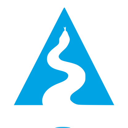 Snake in Triangle Logo #00a3e4