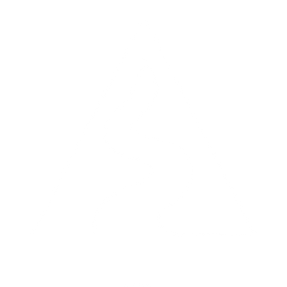 Snake in Triangle Logo #ffffff
