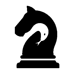 Chess Knight Snake Logo
