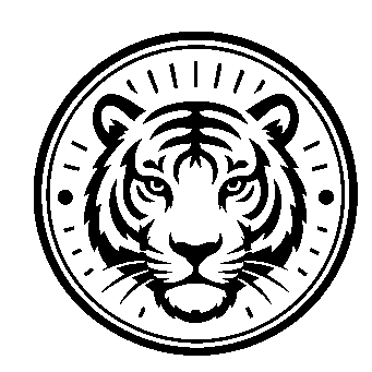 Tiger Face Badge Logo